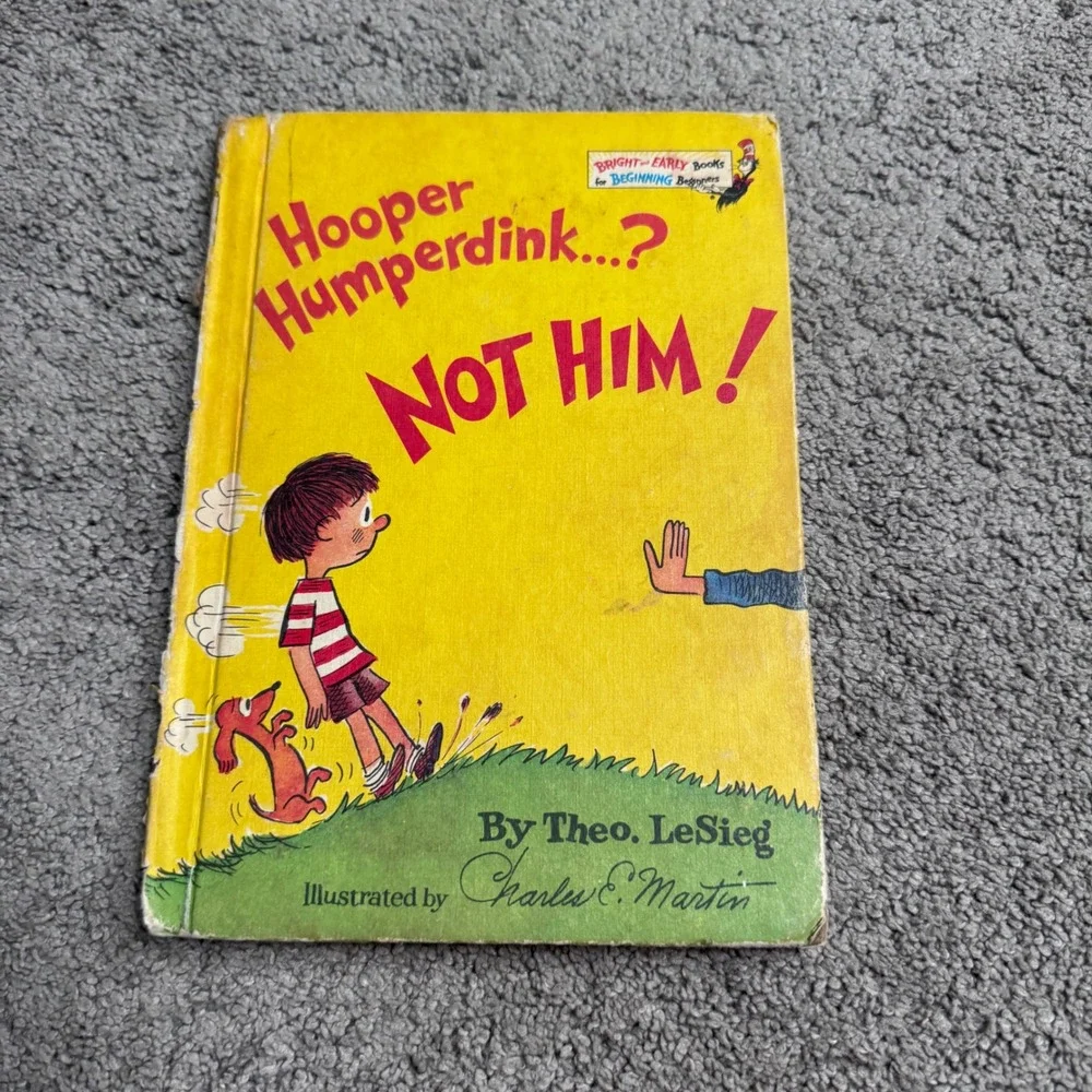 Vintage Hooper Humperdink? Not Him Dr Seuss Theo Lesieg Hardback Book 1976